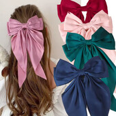 Заколка атласний бант, бантик, модний, новий. Кольори в описі