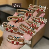 Лот-8шт!!! Розкішний набір шпильок з вишуканим дизайном «Соковита вишенька»