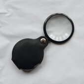 Ручна лупа 50 мм 6x в чохлі зі штучної шкіри
