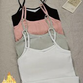 Термо білизна жіноча, майка з флісовою підкладкою