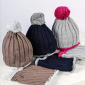 Набір шапка і снуд,Польща.Два кольори на вибір(синій,сірий).