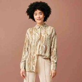 Стильная рубашка  Esmara М evro 42+6 см оверсайз 