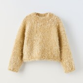 Новий яскравий в'язаний светр травка Zara