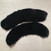 2 шт Воротники, натуральная цигейка, овчина, новые для поделок, стелек, детских ботиков, воротник