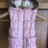 Жилет, дуже тепла жилетка, синтепон+фліс, 2-3 р. 98 см, F&F. состояние отличное