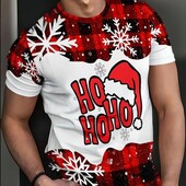 Мужская Новогодняя Рождественская футболка