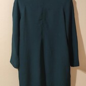 Смарагдова брендова віскозна сукня