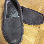 Чоловічі мокасини капці на хутрі