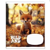 Зошит 7 шт на 12 аркушів у косу лінійку 2546 Милi звiрятка