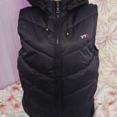 Нова тепла т.синя Жилетка.холофайбер