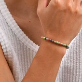 Браслет натуральні камені різнокольорові, унісекс