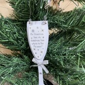 Новорічний дерев‘яний декор Висота 19,5см.