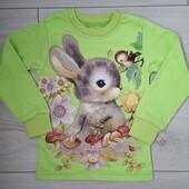 Очень красивый батник на девочку с зайчиком