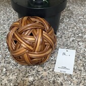 Дві нові кулі із лози для декору висота 10см.