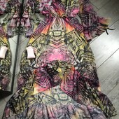 Розпродаж магазину! Вау сукня з валанами у зміїний принт як раз на рік дракона