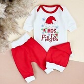 Комплект трійка Моє Перше Різдво 62-92 кольори