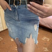 Джинсова спідниця р.М