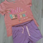 Lupilu брендовый новый трикотажный комплект на девочку рост 86/ 92 см