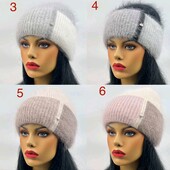 Женская теплая шапка ангора разные цвета новинки сезона