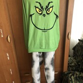 Пижама, комплект, костюм, 2ХL. dr.seuss. grinch. в ідеалі