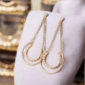 Сережки 'Xuping' (позолота 18к) 083514