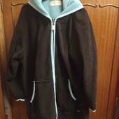 капюшонка на молнии, флиска Большой размер 58-62