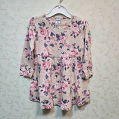 Красива сукня з квітами зі 100% бавовни (9-12 міс)