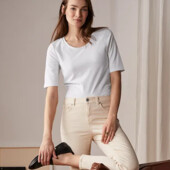 ♕ Футболка з натуральної бавовни від Tchibo, розмір наш 50-52 (L євро)нюанс