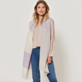 ♕ Розкішний смугастий плетений шарф від Tchibo (Німеччина), розмір 75*200см,нюанс