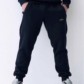 Фліс теплі чоловічі спортивні штани чорні,темно сині на манжеті та прямі,трикотаж,р.46-58