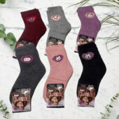 Шкарпетки теплі махрові 5 пар асорті кольорів