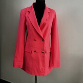 Boohoo. Яркий сочный розово- малиновый пиджак накидка кардган