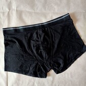 Бавовняні чоловічі боксери чорного кольору хs, s, м мужские трусы 9431