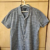 Сорочка гавайка розмір XL колір сіро-блакитний