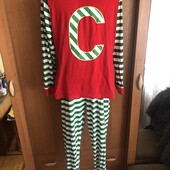 Пижама, комплект, костюм, 100% коттон, L. Striped. в ідеалі