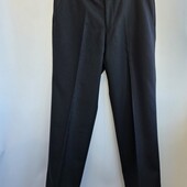 Мужские классические костюмные теплые брюки черные шерсть Comfort Stretch