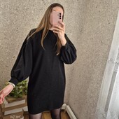 Шикарне, святкове плаття з блискітками, відмінний стан, об'ємні рукавички ✨ Тепла тканина.