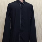 Стильная черная рубашка Next , р.46