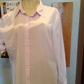 Приличная немецкая рубашка с декорированным воротником, р. 64-66 (нюанс)