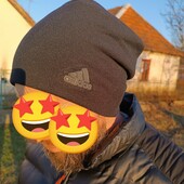 Тепла чоловіча флісова шапка осінь зима мужская шапка 56 58р M L XL