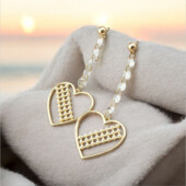 Сережки 'Xuping' Фіаніт (позолота 18к) 085676