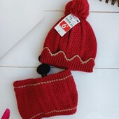 Дитячий комплект: шапка та баф kiabi (франція)