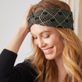 ♕ Комфортна пов'язка з красивою в'язкою, розмір універсальний