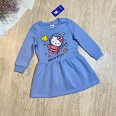 Тепла сукня на флісі для дівчинки 86/92 см хеллов кітті