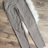 Фірмові брюки легінси в клітинку, L