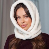 Капор меховой на флисе