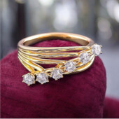 Каблучка 'Xuping' Фіаніт (позолота 18к) 095186