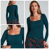 Hunkemoller! Трикотажний жіночий реглан, лонгслів М розмір reflecting pond! Лот 28