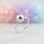 Стильна срібна каблучка 18.5 розмір