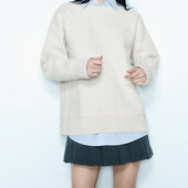 Базовий світшот оверсайз в рубчик zara L-XL.